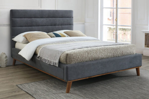 Time Living Mayfair Dark Grey Bed Frame, Double
