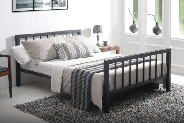 Time Living Metro Black Bed Frame, Single