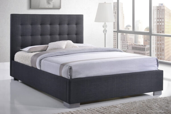 Time Living Nevada Grey Bed Frame, Double