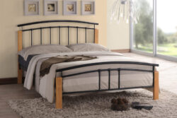 Time Living Tetras Black and Beech Bed Frame, Single