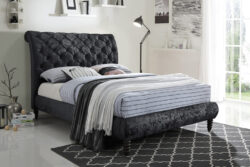 Time Living Venice Black Bed Frame, Double