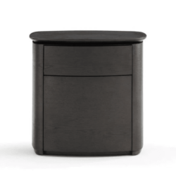 Tommy Franks Blade Bedside Table in Smoke Oak