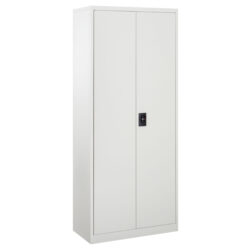 Vinsetto Cool Rolled Steel Tall Office Lockable Filing Cabinet 2 Doors 4 Internal Adjustable Shelves Bookcase Cabinet Storage Unit Aosom UK
