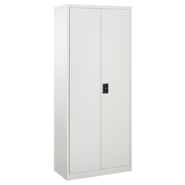 Vinsetto Cool Rolled Steel Tall Office Lockable Filing Cabinet 2 Doors 4 Internal Adjustable Shelves Bookcase Cabinet Storage Unit Aosom UK