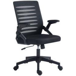 Vinsetto Mesh Office Chair, Swivel Task Computer Chair for Home with Lumbar Support Aosom UK
