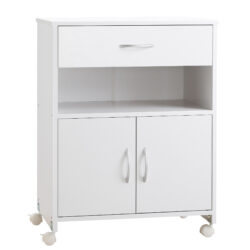 Vinsetto Printer Stand, Mobile Cabinet with Storage, Drawer & Open Shelf, Office Organiser, White Aosom UK