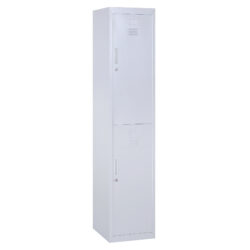 Vinsetto Steel Locker Cabinet, Lockable Office Storage with Shelves, Durable Cold-Rolled Steel, for Schools, Offices, Gyms, Grey Aosom UK