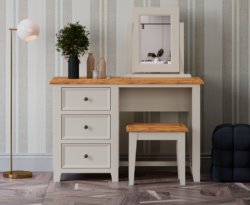 Weymouth Oak and Soft White Painted Dressing Table Set