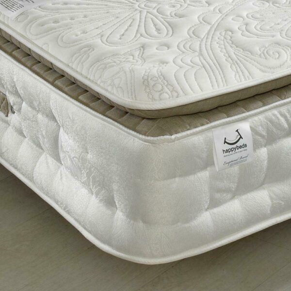 Windsor 3000 Pocket Sprung Memory Wool Orthopaedic Pillow Top Mattress - 2ft6 Small Single (75 x 190 cm)