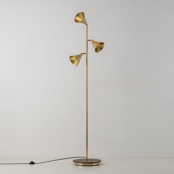houseof Cone Floor Lamp - Brass