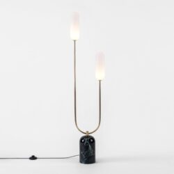 houseof Curve Floor Lamp - Green Marble