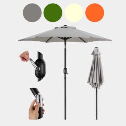 2m | 2.7m Steel Garden Parasol