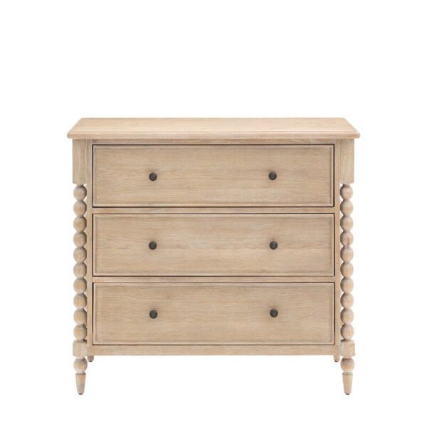 Abingdon 3 Drawer Chest of Drawers - Natural