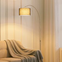 Arched Floor Lamp Marble Base with Shade