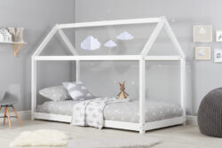 Birlea House Kids Bed, Birlea_Grey Coated Pine, Single
