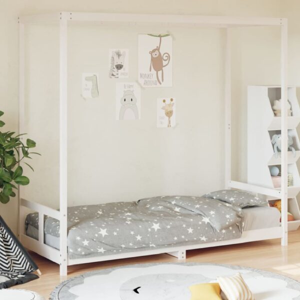 Burwell 80x200cm Wooden Children Bed In White