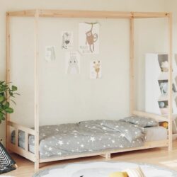 Burwell 90x190cm Wooden Children Bed In Natural