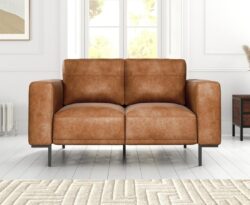 Camden Suede Tan Fabric 2 Seater Sofa
