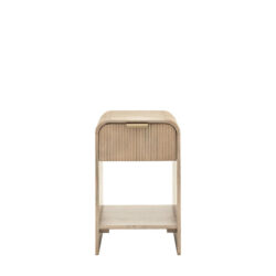 Catala 1 Drawer Small Bedside Table - Grey