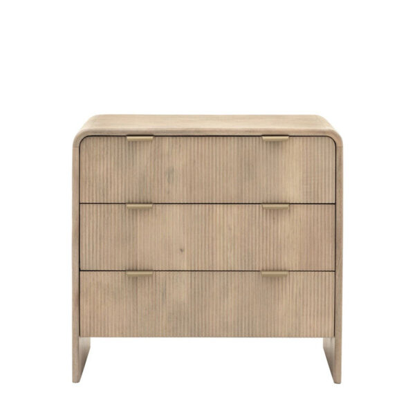 Catala 3 Drawer Chest of Drawers - Grey