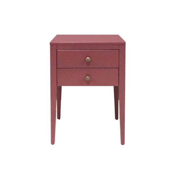 DI Designs Radford 2 Drawer Bedside Table in Red