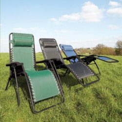 Easylife Garden Recliner in Black