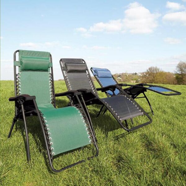Easylife Garden Recliner in Black