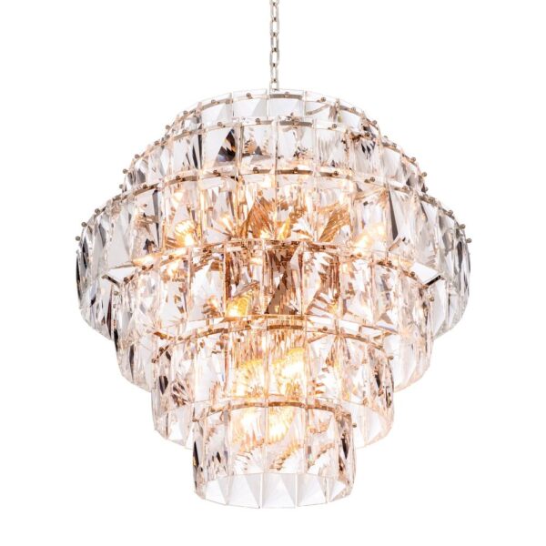 Eichholtz Amazone L Chandelier Nickel Finish