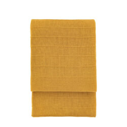 Florence Knit Throw - Mustard