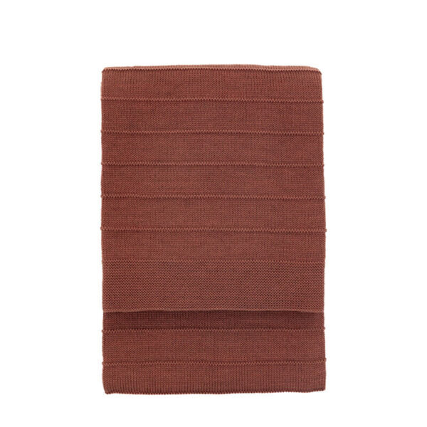 Florence Knit Throw - Nutmeg