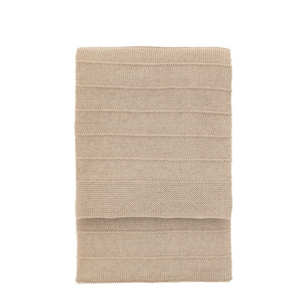 Florence Knit Throw - Taupe