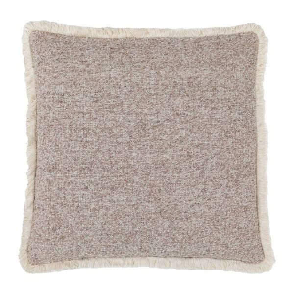 Gallery Interiors Woodleigh Fringe Cushion Stone - 50cm