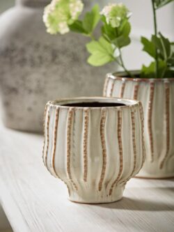 Glazed Textured Planter - Small