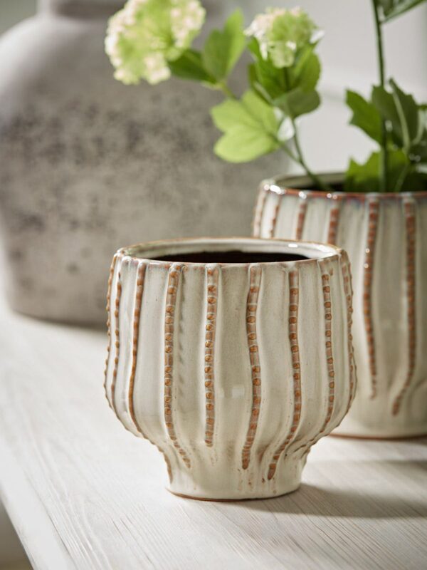 Glazed Textured Planter - Small