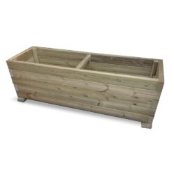 Hewitt Large Wooden Heavy Duty Garden Planter In Natural