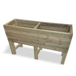 Hewitt Large Wooden Raised Garden Planter In Natural