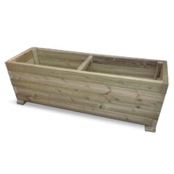 Hewitt Medium Wooden Heavy Duty Garden Planter In Natural