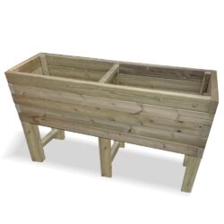 Hewitt Small Wooden Raised Garden Planter In Natural