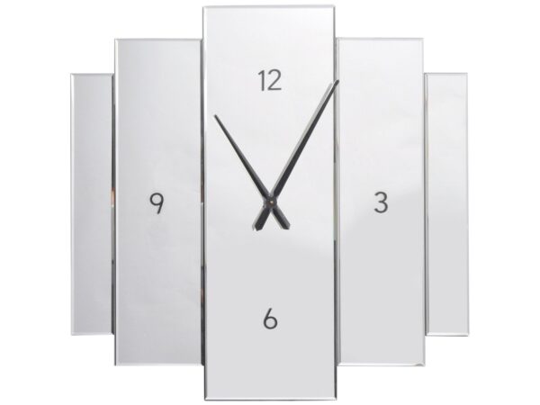 Libra Aruna Modern Mirrored Wall Clock | OUTLET