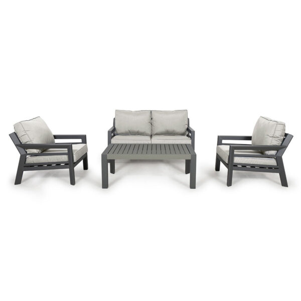 New York 2 Seat Sofa Set - Dove Grey