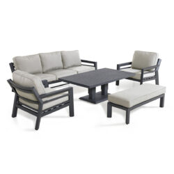 New York 3 Seat Sofa Set - Dove Grey