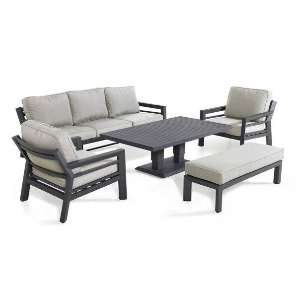 New York 3 Seat Sofa Set - Dove Grey