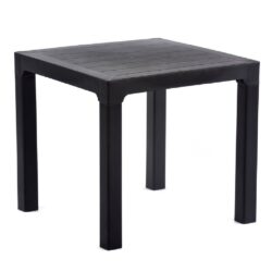 Novato Outdoor Polypropylene Dining Table In Anthracite