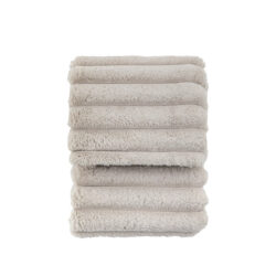 Olivia's Studio Ribbed Fur Throw in Natural