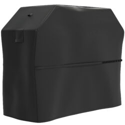 Outsunny BBQ Cover for Rectangular Gas Grill, 600D UPF30+ Oxford Fabric Barbecue Cover for Waterproof Protection Rip-Proof, with Windproof Hook and Loop Fasteners, Vents, 147 x 61 x 122 cm, Black