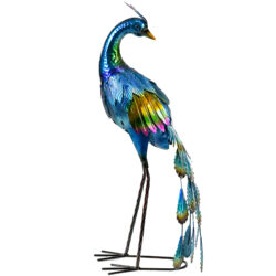 Outsunny Steel Peacock Garden Statue Decoration Gift