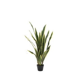 Potted Faux Sansevieria Plant