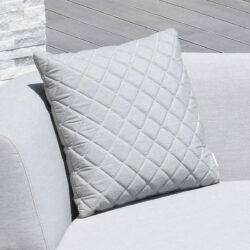 Quilted Outdoor Pack of 2 Scatter Cushions - Lead Chine