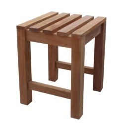 Sierra Wooden Outdoor Foot Stool In Teak