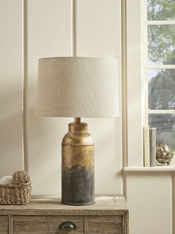 Aged Metal Table lamp